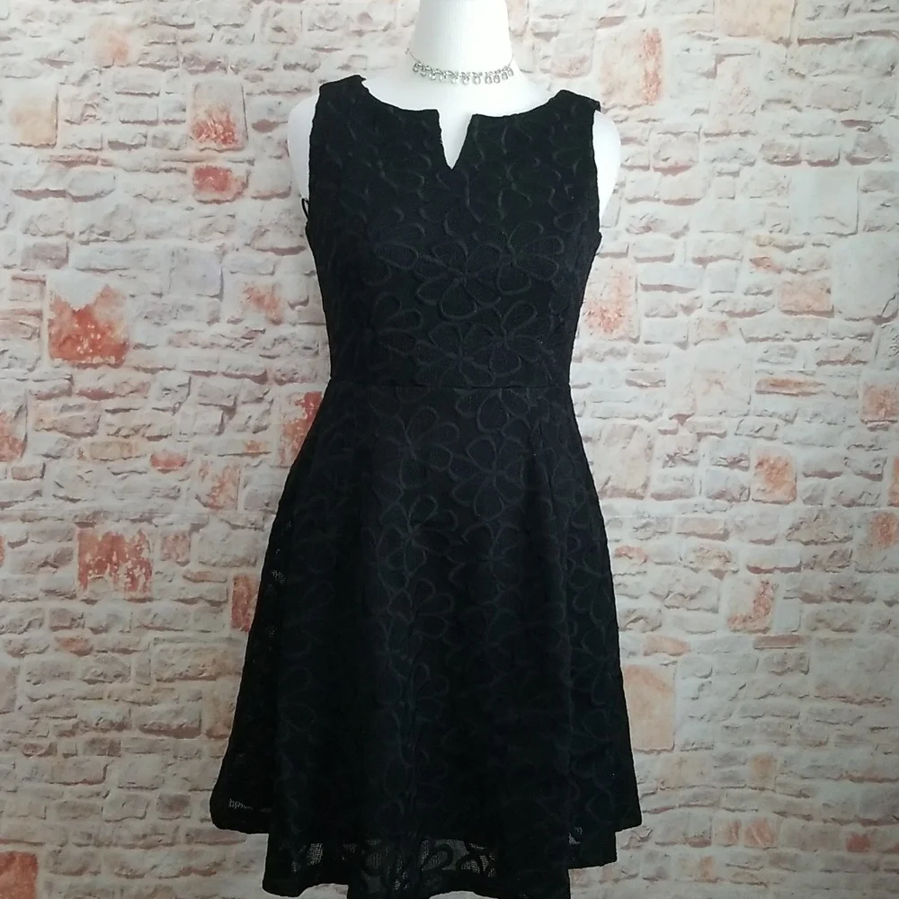New Donna Karen New York Fit & Flare Floral Dress - Picture 2 of 14